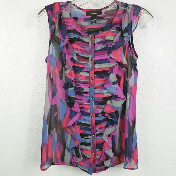 Alfani Tops - Alfani Women's Pleated Shell Shirt Blouse Tank Top